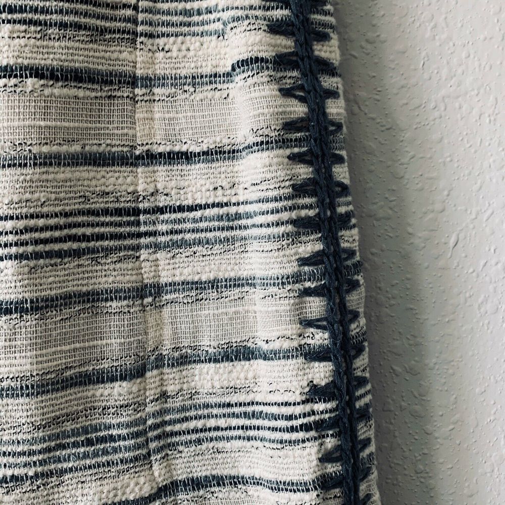 Tory Burch Nicole Cream Tweed Pleat Front Skirt - Picture 3 of 6